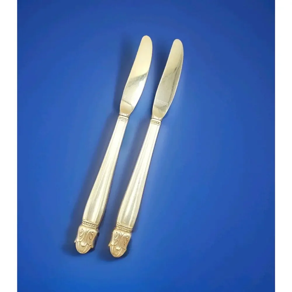 Holmes & Edwards International Silver Danish Princess Master Butter Knive Set 2
